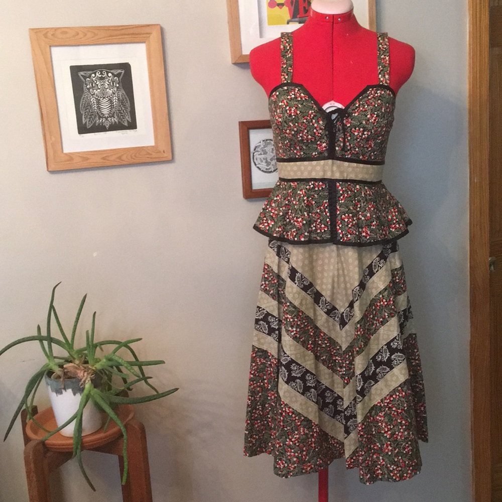 Handmade Vintage 70s Dress Size 2